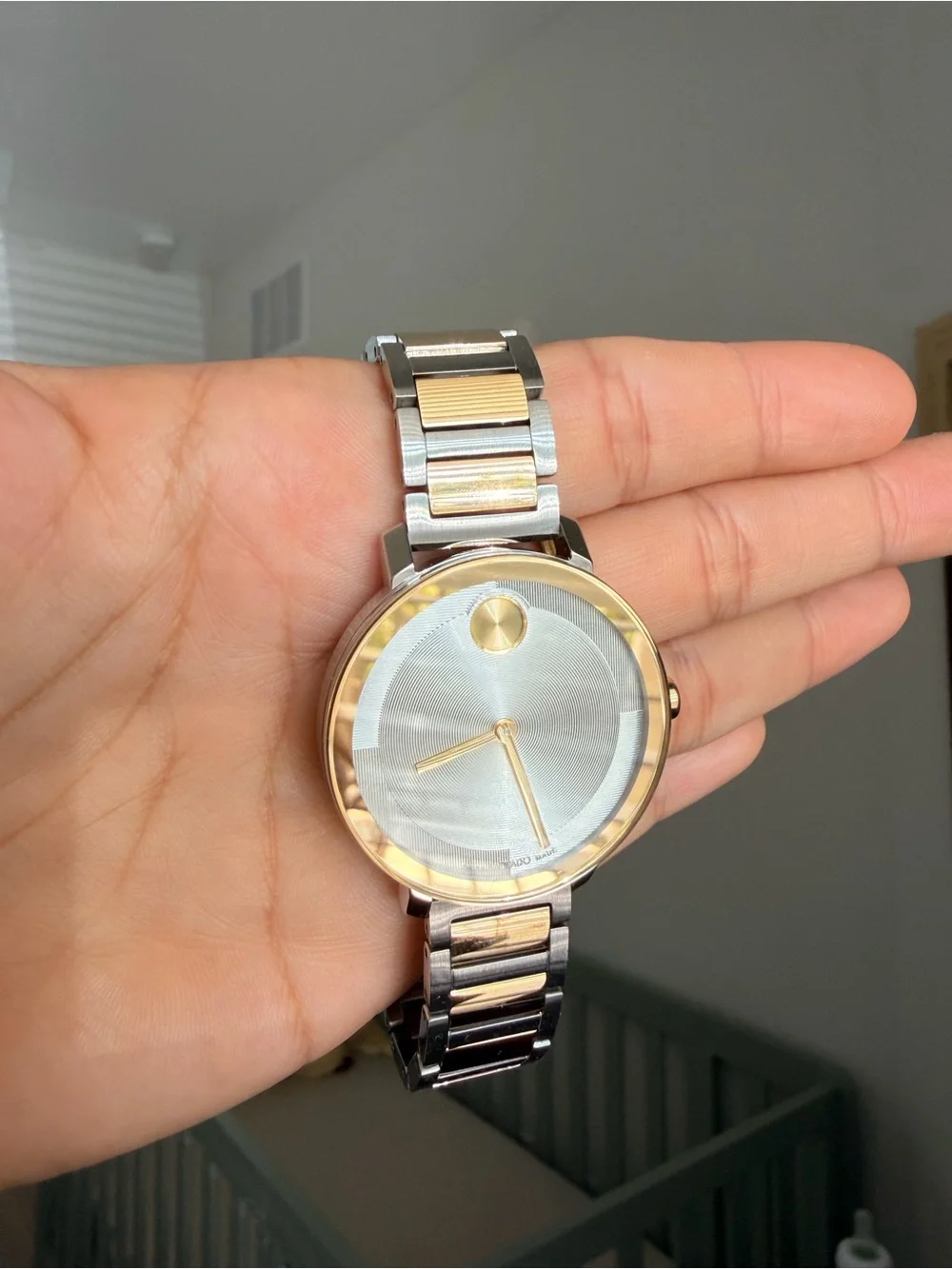 Movado Two-Tone Stainless Steel Watch - Silver & Gold Accents